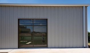 Glass garage door